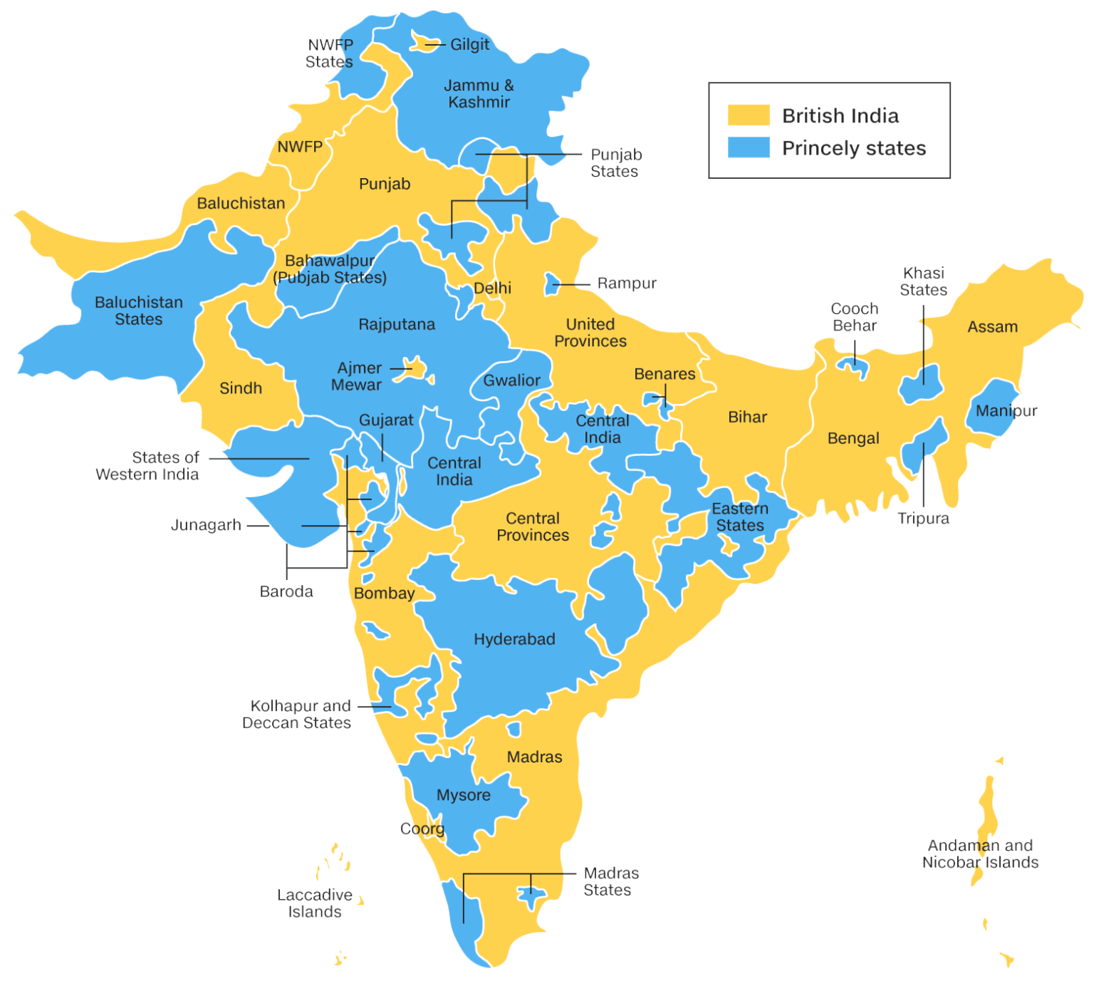 Are in india перевод. Провинции Индии. States of India. Раджпутана на карте. British India Map.